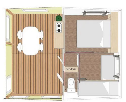 Accommodation - Mobile-Home Tithome - image n°2 - Camping Le Moulin