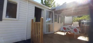 Locatif - Mobile home + Half-covered terrace - Camping Le Moulin