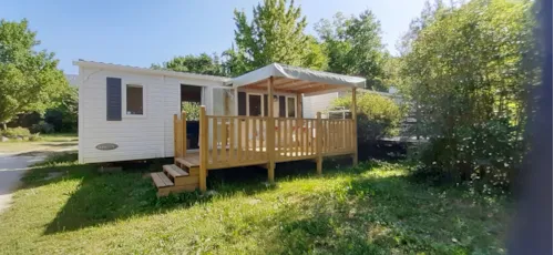 Accommodation - Mobile Home + Half-Covered Terrace - image n°2 - Camping Le Moulin