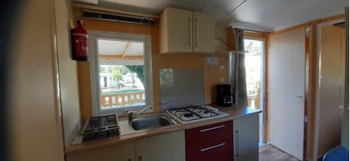 Accommodation - Mobile Home + Half-Covered Terrace - image n°3 - Camping Le Moulin