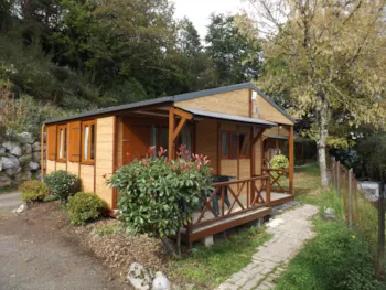 Mietunterkunft - Hütte Welcome 2 Schlafzimmer (Chalet V) - Camping PLEIN SOLEIL