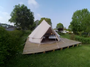 Mietunterkunft - Tente Sahara (3 Lits Simples) - Camping Le Frêche à l'Âne