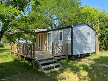 Location - Mobil Home - 2 Chambres Avec Climatisation Nesasio - Camping Le Bardou