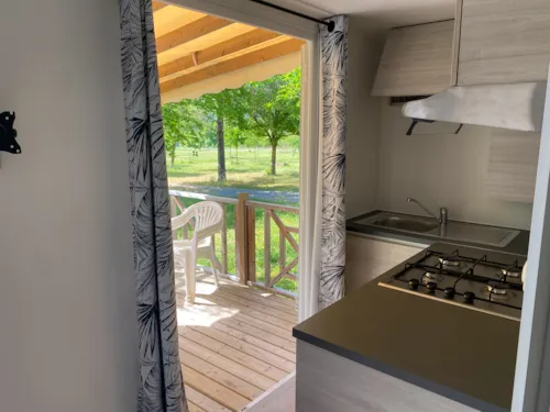 Mietunterkunft - Mobilheim - 2 Schlafzimmer Mit Klimaanlage Nesasio - image n°4 - Camping Le Bardou