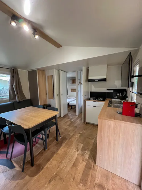 Accommodation - New Mobile Home - 3 Bedrooms With Air Conditioning Nesasio - image n°4 - Camping Le Bardou
