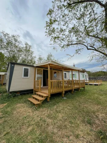 Location - Nouveau Mobil Home - 3 Chambres Avec Climatisation Nesasio - Camping Le Bardou