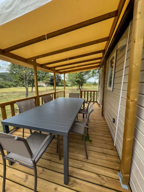Accommodation - New Mobile Home - 3 Bedrooms With Air Conditioning Nesasio - image n°2 - Camping Le Bardou
