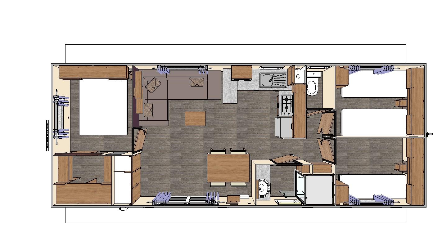 Elite 100 - Mobil Home Confort + - 1/6 Personnes Elite 100 - Mobil Home Confort + - 1/6 Personnes
