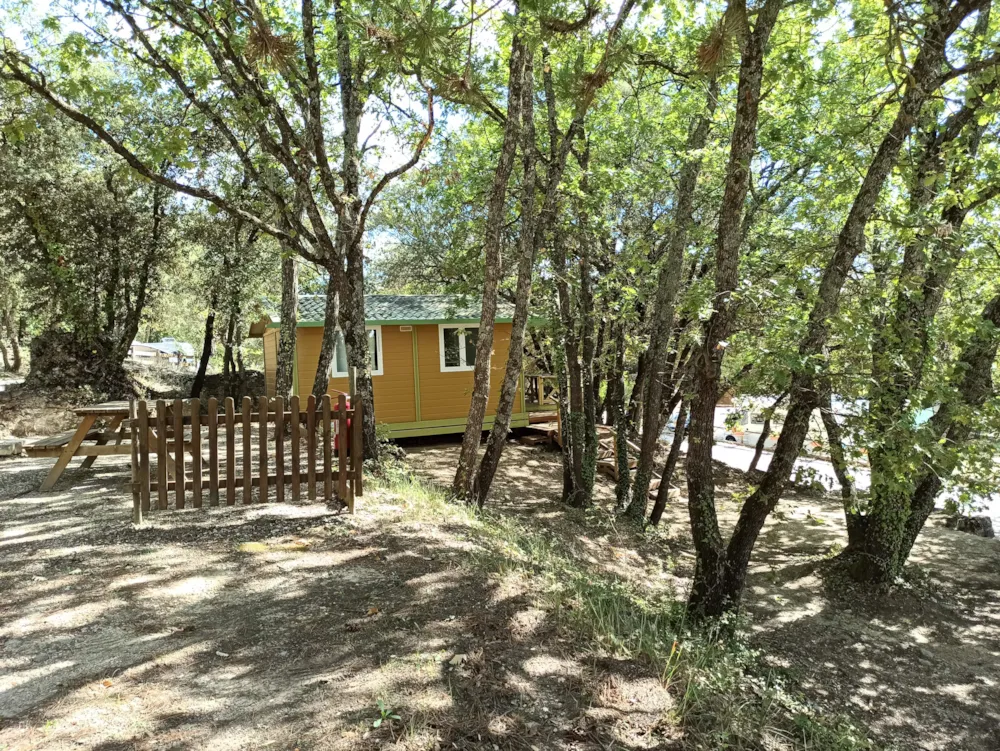 Mietunterkunft - Cottage Luberon Et Romarin - Camping Le Moulin à Vent
