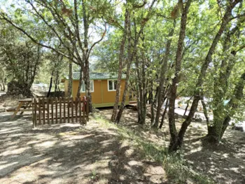 Mietunterkunft - Cottage Luberon Et Romarin - Camping Le Moulin à Vent