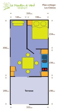 COTTAGE LE CHENE  -  without toilet blocks — 2