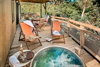 Mietunterkunft - Lodge Spa 3 Zimmer - Camping Au Paradis des Campeurs