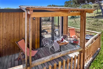 Mietunterkunft - Lodge Natur Blick - Camping Au Paradis des Campeurs