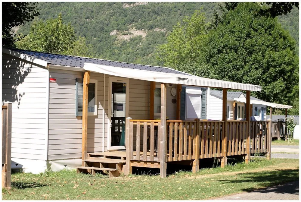 Mietunterkunft - Mobilheim Antarrouyes - Camping LE HOUNTA