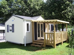 Huuraccommodatie(s) - Mobil Home Luxe Savanah - Camping LE HOUNTA