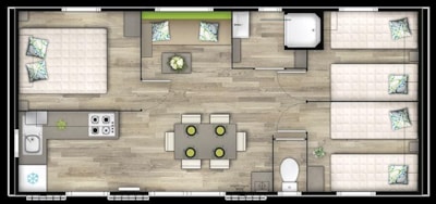 Mobile-home Bahia - 3 bedrooms