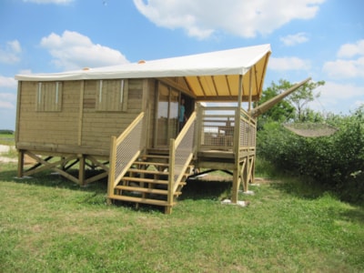 Canvas bungalow Carrelet on piles - 2 bedrooms