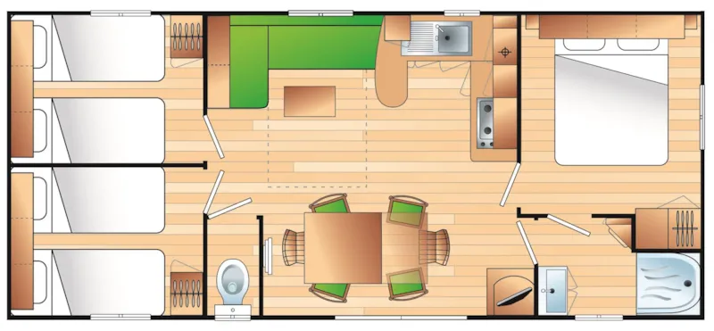 Cabane Du Pêcheur - 3 Chambres - Pièce De Vie Ergonomique Offrant 1 Espace Repas & 1 Espace Salon - Grande Terrasse Découverte