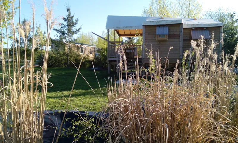 Bungalow Toilé Carrelet Sur Pilotis - 2 Chambres - Atypique Et Tout Confort - Avec Kitchenette, Douche Et Toilettes