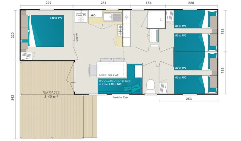 Loggia  - 3 Chambres - Terrasse Couverte Et Pouvant Se Fermer Grâce Aux Baies Coulissantes