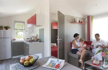Mietunterkunft - Mobilheim Bahia - 3 Zimmer - Camping Ferme Pédagogique de Prunay