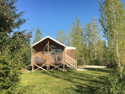 Canvas bungalow Carrelet on piles - 2 bedrooms