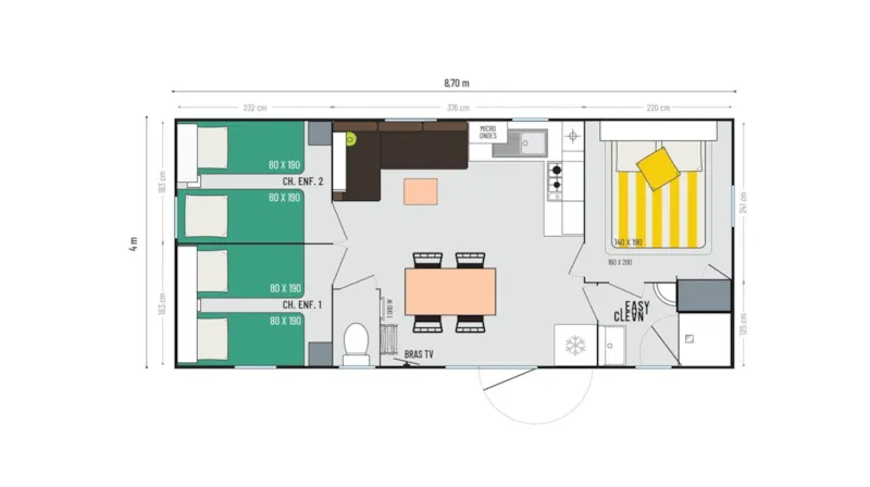 Super Cordelia - 3 Chambres Avec Volets - Climatisation - Terrasse Semi Couverte (M)