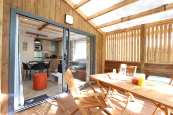 Mietunterkunft - Gamme Family Chalet Prestige - Camping Ferme Pédagogique de Prunay