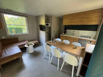 Mietunterkunft - Mobil-Home Gloriette 3 Slaapkamers Tv Spülmaschine Halbüberdachte Terrasse - Sites et Paysages Pyrénévasion