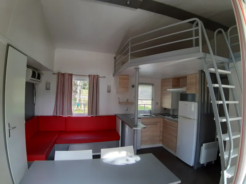 Mobile Home Family Confort Plus 3 Chambres + 1 Mezzanine + 2 Salles De Bain+Terrasse Couverte 18M2