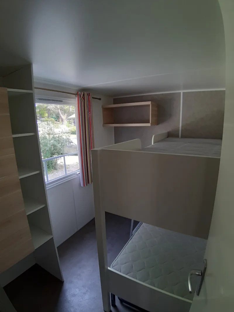 Mobile Home Family Confort Plus 3 Chambres + 1 Mezzanine + 2 Salles De Bain+Terrasse Couverte 18M2
