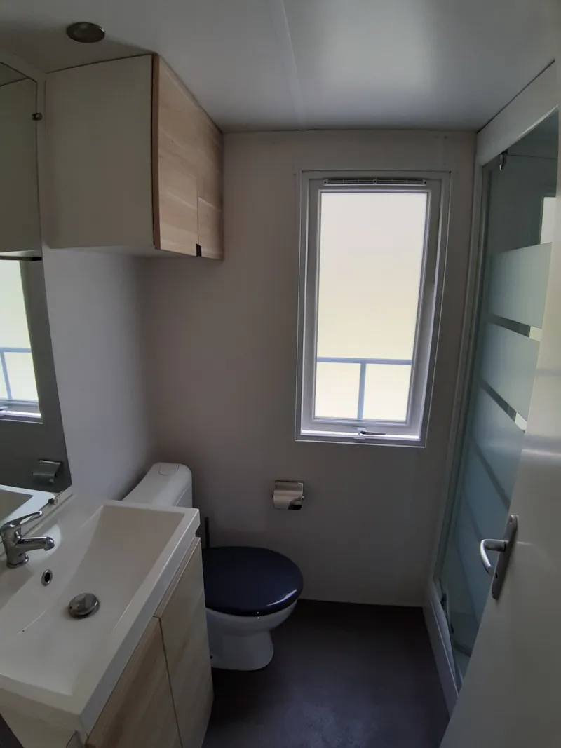 Mobile Home Family Confort Plus 3 Chambres + 1 Mezzanine + 2 Salles De Bain+Terrasse Couverte 18M2