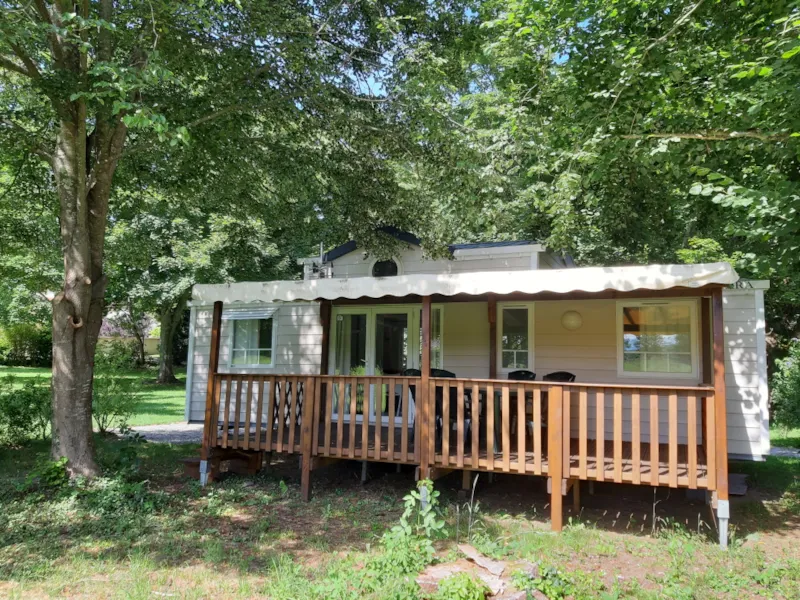 Mobile Home Family Confort Plus 3 Chambres + 1 Mezzanine + 2 Salles De Bain+Terrasse Couverte 18M2