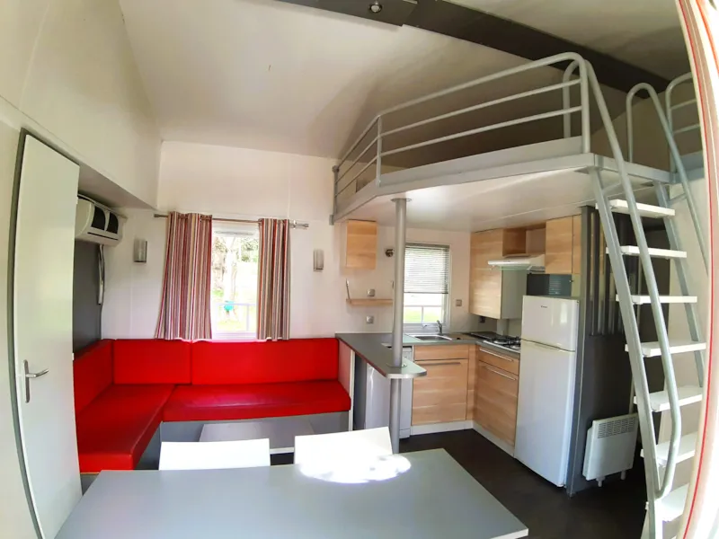 Mobile Home Family Grand Confort- 3 Chambres + 1 Mezzanine + 2 Salles De Bain+Terrasse Couverte 18M2