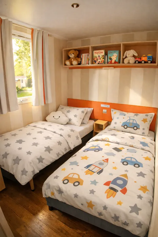 Mobil-Home Ptit Budget- 2 Chambres + Terrasse- Clim Et Tv Inclus