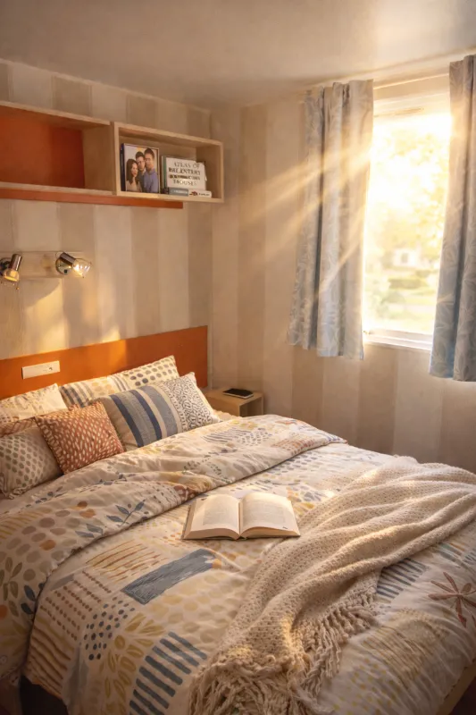 Mobil-Home Ptit Budget- 2 Chambres + Terrasse- Clim Et Tv Inclus