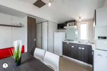 Accommodation - Mobile Home Mouette (2 Bedrooms) -   Sheltered Terrace - Camping LES VIOLETTES