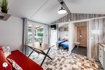 Mobilhome Cormoran 2 bedrooms adapted to the people with reduced mobility