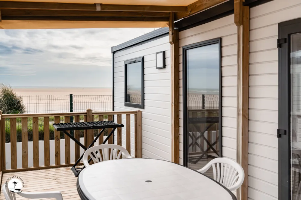 Location - M-Home Goeland Vue Mer Clim Premium - Camping LES VIOLETTES