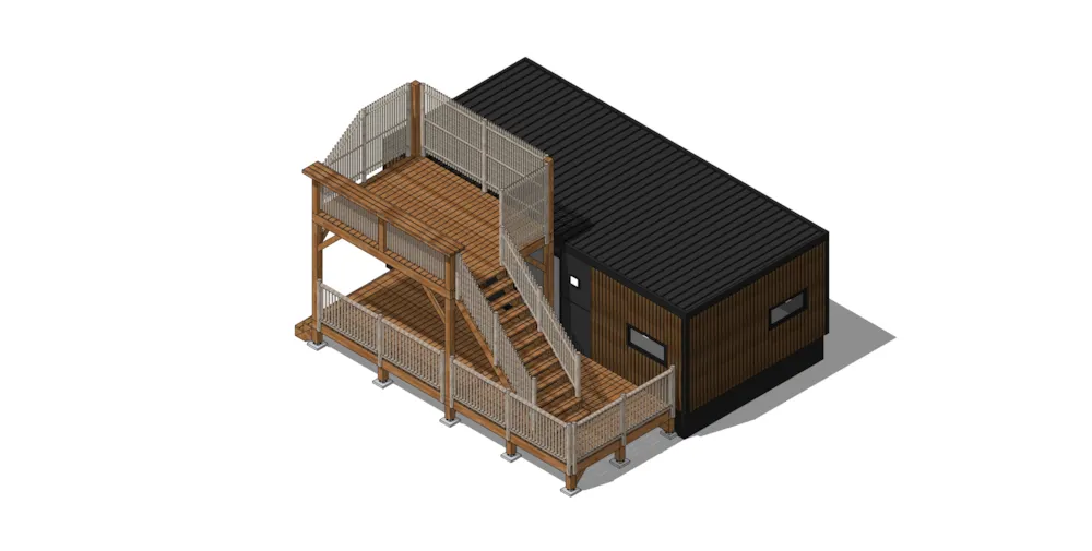 Location - Mobile Home Hirondelle Toit Terrasse - Camping LES VIOLETTES