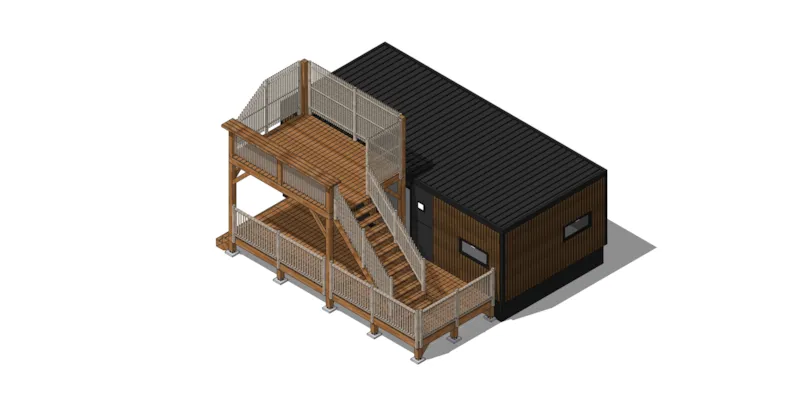 Mobile Home Hirondelle Toit Terrasse