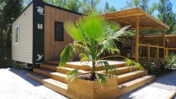 Location - Home Flower Premium 32M² 3 Chambres + Terrasse + Lv + Tv + Climatisation - Flower Camping Du Lac De Thésauque