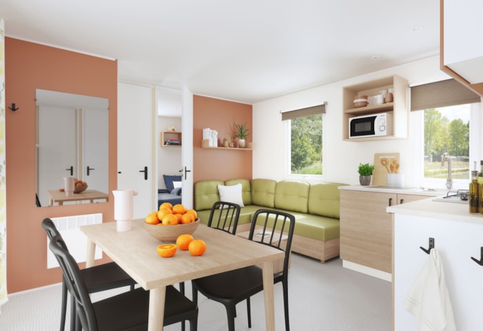 Mobil-Home Confort 35M² - 3 Chambres + Terrasse + Tv + Climatisation - Arrivée Dimanche