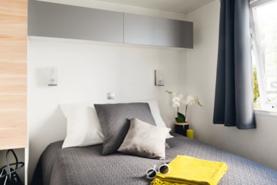 Mobile-home Confort 33m² 2 bedrooms + air-conditioning + TV + Dishwasher + sheltered terrace