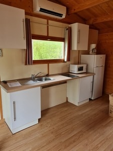 Chalet Confort 35m² 1 bedroom - air-co +TV + terrace - adapted to the people with reduced mobility