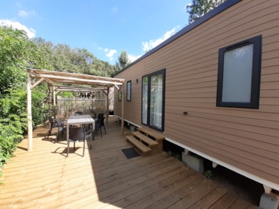 Mobile-home Premium 35m² 3 bedrooms + air-conditioning + TV + Dishwasher