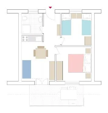 Appartement Gelso À Trois Pièces