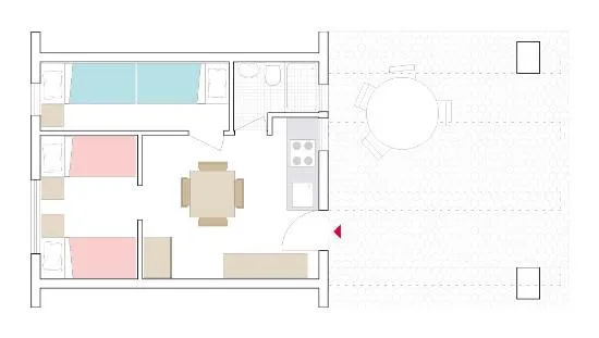 Appartement Pinus À Deux Pièces