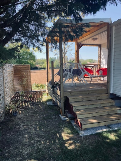 H 13 MOBIL HOME 2 bedrooms - Air-conditioning -Integrated terrace