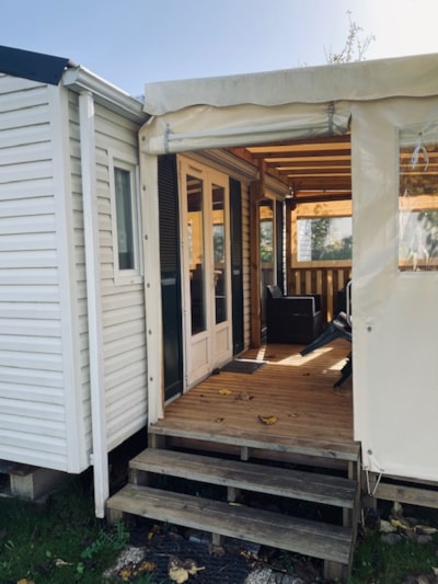 H 07 Mobilhome with air conditioning - 2 bedrooms - Large terrace